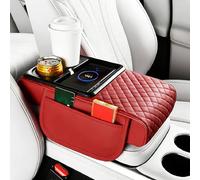 JKGBUK Cojín de Reposabrazos Central para Mazda MX5 RX7 RX8, con Carga Inalámbrica, Caja de Pañuelos, Fácil de Instalar, Caja de Almacenamiento,B-Red