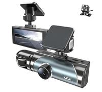 JKGBUK Dashcam Inalambrica para Hyundai Rohens Genesis/Santa Fe Santafe SUV, Tarjeta 64G,Control App, Monitor de Aparcamiento, Grabación de Bucle,3 Canales Dash CAM Coche
