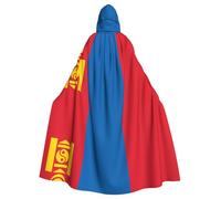 JKIEGOQ Capa con capucha para adultos con patrón de bandera de Mongolia para fiestas de disfraces de Halloween y más