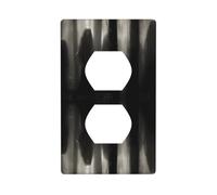 JKIEGOQ Ghostly Shadow by The Tree Printing - Panel de pared de doble enchufe eléctrico, placa decorativa resistente al calor, 4.5 x 2.75 pulgadas