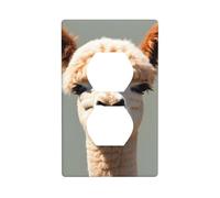 JKIEGOQ Panel de pared con impresión de avatar de alpaca, panel de pared eléctrico, resistente al calor, 4.5 x 2.75 pulgadas