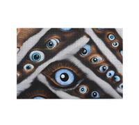 Jkiegoq The Evil Eye Looked - Rompecabezas de madera de 1000 piezas con impresión educativa e intelectual, rompecabezas divertidos, juego para aliviar el estrés