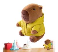 Jkioump Capibara de Peluche | Almohadilla Suave y Abrazable con Ropa 25 cm Juguete - Animal de Peluche Capibara - para Niña Regalo Navidad Cumpleaños Decoración Habitación Fotos Niños