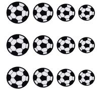 JKJF 12 parches de bordado de fútbol parches de hierro de fútbol parches de calcomanía de costura de fútbol insignia de ropa mochilas chaquetas vaqueros - talla 4