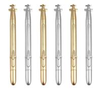 JKJF 6 piezas Submarino en forma bolígrafo Rollerball Creativo Submarino Bolígrafo tinta gel Novedad nave espacial Bolígrafos para la Escuela Oficina Papelería Material Escritura - 0.7mm Negro