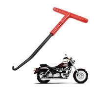 JKJF Motocicleta Escape Spring Hook Tool T Handle Type Escape Spring Ganchos con revestimiento de goma para motocicleta Color rojo negro