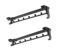 JKJZSALJ Barras De Ropa Extraíbles, 2 Unidades, Extensibles, para Armario, Correderas, Resistentes, Ajustables, Color Negro, 400 Mm/15,75 Pulgadas