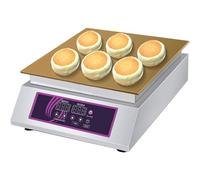 JKJZSALJ Mini Máquina para Hacer Panqueques, Antiadherente, para Hacer Soufflés, Panqueques, Magdalenas Y Waffles, De Un Solo Cabezal.