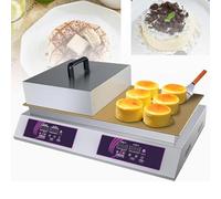 JKJZSALJ Mini Máquina para Hacer Panqueques, Antiadherente, para Hacer Soufflés, Panqueques, Muffins Y Waffles, De Un Solo Cabezal Y De Dos Cabezales.