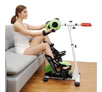 JKJZSALJ Pedaleador Motorizado con Ejercitador De Brazos, Bicicleta Estática Eléctrica Ajustable para El Hogar con Soporte Protector para Entrenamiento De Personas Mayores.
