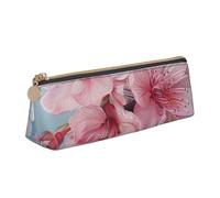 Jkkghll Estuche para lápices con estampado de flores de cerezo japonés, estuche delgado de mayor capacidad, para artistas, estudiantes, adolescentes, White, Talla única