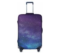 Jkkghll Funda elástica para equipaje con estampado interestelar de Universo con estrellas, galaxia, protector de maleta de viaje con cremallera oculta, antiarañazos, White, L