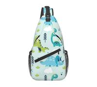 Jkkghll Mochila cruzada para hombre y mujer, diseño de dinosaurio, para el trabajo, vacaciones, ciclismo, diagonal