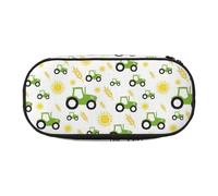 Jkkghll Tractor Farming - Estuche ligero para estudiantes escolares de gran capacidad con cremallera, Black, Talla única, Organizador de bolsas