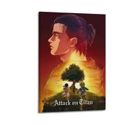 JKLSCEB Póster decorativo de Attack on Titan para pared e imagen artística moderna para decoración de dormitorio familiar, 20 x 30 cm