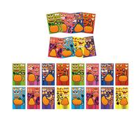 jklymm 24 calcomanías festivas de calabazas de Halloween, tabletas, decoración de laptop, materiales de PVC impermeables con diseños expresivos, calcomanías de Halloween, calabazas, cara, rompecabezas