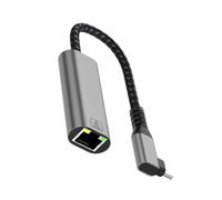 jklymm Adaptador de red USB C a Gigabit Ethernet, Dongle de red de 90 grados, ángulo rápido a