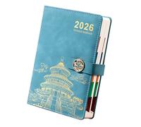 jklymm Agenda diaria 2026, multifunción, secciones, planificación, diario, agenda de viajes, cuaderno para escribir sin problemas, organizador de tareas, cuaderno