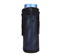 jklymm Bolsa de malla para botella de agua al aire libre, camping, ciclismo, senderismo, plegable, soporte para cinturón, bolsa plegable y ligera para botella