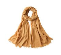 jklymm Bufanda protectora solar para uso al aire libre, chal ligero de algodón y lino, cubierta para la cabeza, esencial para viajes, multiusos, Cúrcuma, Talla única