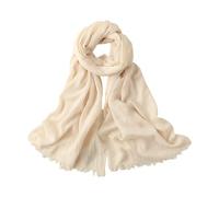 jklymm Bufanda protectora solar para uso al aire libre, chal ligero de algodón y lino, cubierta para la cabeza, esencial para viajes, multiusos, Blanco abeja, Talla única