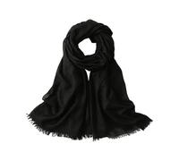 jklymm Bufanda protectora solar para uso al aire libre, chal ligero de algodón y lino, cubierta para la cabeza, esencial para viajes, multiusos, Negro, Talla única