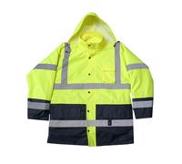 jklymm Chaquetas de trabajo de ajuste ergonómico de alta visibilidad, reflectantes, a prueba de salpicaduras, aisladas para un movimiento cómodo en lugares de trabajo