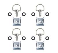 jklymm Cierre de carenado de carreras de 1/4 con anillos en D de liberación rápida para motocicleta, 14 mm, 19 mm, anillos en D, cierre de clip giratorio, pernos de alforja