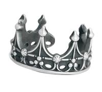 jklymm Prácticas coronas abiertas, estilo vintage, tamaño ajustable, joyería de aleación, accesorio de moda para trajes de moda, anillos de compromiso