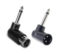 jklymm Salida de procesador de sonido XLR de 3 pines a 6,35 mm para micrófonos de estudio y potenciadores con carcasa de poliestireno permanente