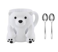 jklymm Soporte aislado para tazas con bandeja sorpresa para aperitivos, diseño de animales, organizadores de postres para amantes del helado, soporte para pintas de helado con soporte para cuchara