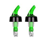 jklymm Vertedor de vino de medición automática de 45 ml, 2 unidades con cuentas de metal para verter botellas de bolas de acero con precisión