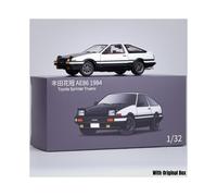 (JKM AE86 con caja) 1/32 Original D AE86 Coche de juguete Diecast Modelo miniatura Pull Back Sonido