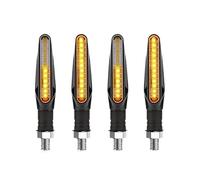 JKNONCBSG moto giro Indicadores Intermitentes Moto Luz Indicadores Direccionales Intermitente Ámbar 12 Luces Motocicleta