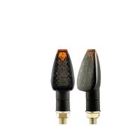 JKNONCBSG moto giro Indicadores Luces intermitentes universales de 14 luces para motocicleta 12 V, luz trasera amarilla para ABS