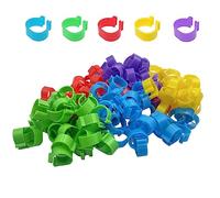 JKODE 100 Anillas de 20 mm for Patas de Aves de Corral: Anillos de identificación duraderos for Patos y gallinas(Multicolor)