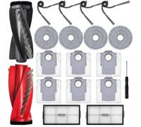 JKOISL Accesorios para Saros 10R, 1*Cepillo Rodillo Principal 6*Bolsa de Polvo 4*Cepillos Laterales 2*Filtros 4*Toallitas mopa, recambios Robot Aspirador Juego de Accesorios