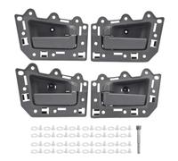 JKOKPMG 4 Pcs Car Interior Door Handles Front Rear Left Right Grey Comfortable Grip 1JV461J3AA Inner Door Handles for Cars (Con metal y tornillos.)