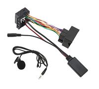 JKOKPMG Adaptador AUX Bluetooth 5.0 para automóvil Cable Adaptador de Audio inalámbrico con micrófono Manos Libres para RCD510 RNS315 RNS510 Radio estéreo para automóvil Material ABS