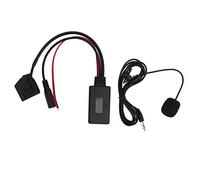 JKOKPMG Adaptador de Audio inalámbrico Bluetooth Cable Auxiliar de Radio de Coche con micrófono Llamadas Manos Libres Material ABS Reemplazo para Seat Altea Toledo II
