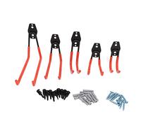 JKOKPMG Almacenamiento en Garaje Ganchos Dobles Soporte de Pared para Bicicleta de Servicio Pesado Colgador para RV Silla de Sótano Escalera Bicicleta Juego de 5 Piezas Hierro Metal (Naranja)