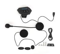 JKOKPMG Auriculares inalámbricos con Bluetooth para Casco, Llamadas Manos Libres, Sonido de Alta fidelidad, antiinterferencias para Montar en Motocicleta, plástico, batería de Litio