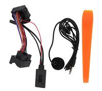 JKOKPMG Cable de Entrada Auxiliar Bluetooth Adaptador de Audio inalámbrico con micrófono Manos Libres para A3 TT S4 A8 A8L 2007 2014 Plug and Play Bluetooth 5.0 Material ABS