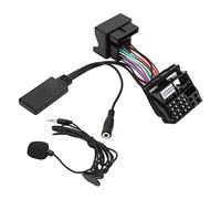 JKOKPMG Conjunto Externo de micrófono RD4 para Coche, Adaptador de Cable de Audio Auxiliar Bluetooth 5.0 de Repuesto para C5 C6 C8 C2 C3 207 307 308 ABS Negro