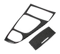 JKOKPMG Juego de molduras de cubierta de panel de cambio de marchas de fibra de carbono, acabado brillante de lujo, accesorio decorativo protector resistente a los arañazos para Q50 Q60
