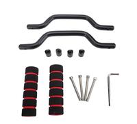 JKOKPMG Manijas de agarre de barra antivuelco delantera aleación de aluminio control mejorado manijas de agarre de metal reemplazo para Bronco 2021 2024 2 puertas 4 puertas (Negra)