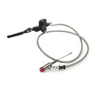 JKOKPMG Palanca de freno de embrague hidráulico Cilindro maestro de freno de embrague de motocicleta de alta resistencia de 7/8 pulgadas con cable de 47,2 pulgadas para scooter