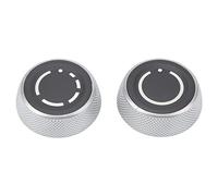 JKOKPMG Perilla de control de volumen Premium ABS Botón de ajuste giratorio Kit de rotación izquierda derecha para 911 Juego de 2 piezas