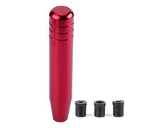 JKOKPMG Perilla de palanca de cambios manual de aleación de aluminio universal para automóvil Palanca de cambios Diseño ergonómico Estilo de lujo para autos deportivos Sedanes SUV Negro (Roja)