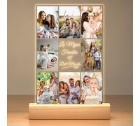 Jkolalin Cuadro Personalizado con Foto, Lampara Personalizada con Foto, Marco de Fotos Personalizado, Regalos Personalizados para Mujer, Hombre, Mama, Papa, Familia, Amigas, Bebes, Niños